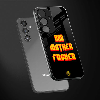 bad motherfcker back phone cover | glass case for samsung galaxy s23 fe 5g