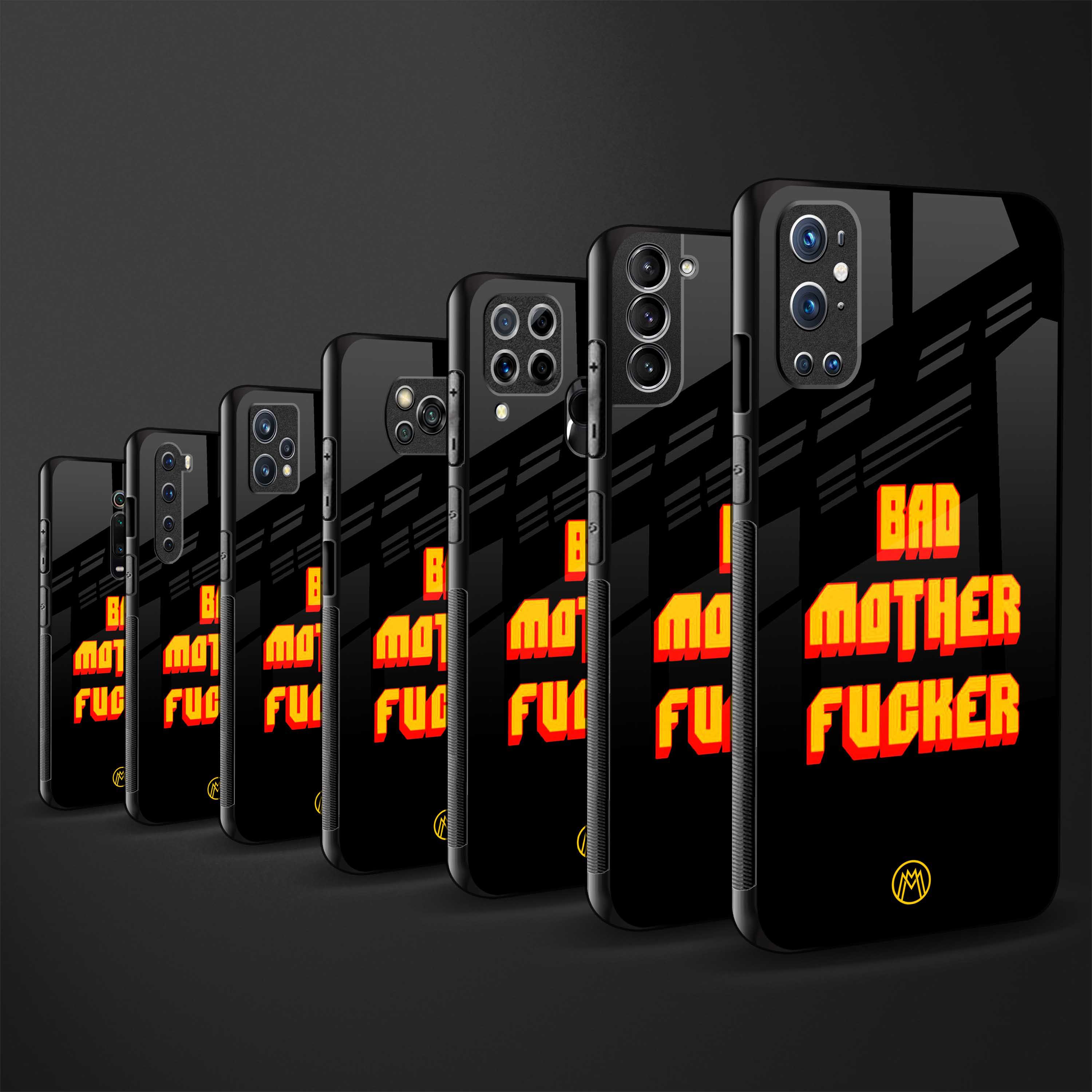 bad motherfcker back phone cover | glass case for samsung galaxy a33 5g