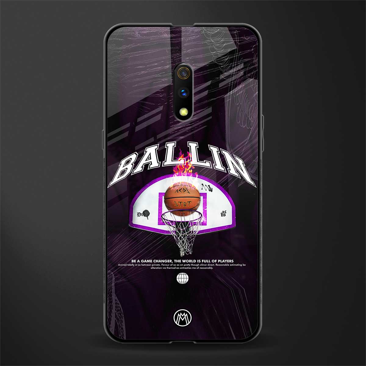 ballin glass case for realme x image