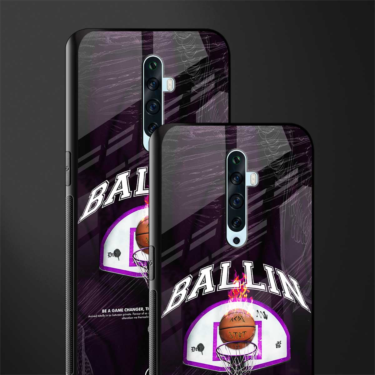 ballin glass case for oppo reno 2z image-2