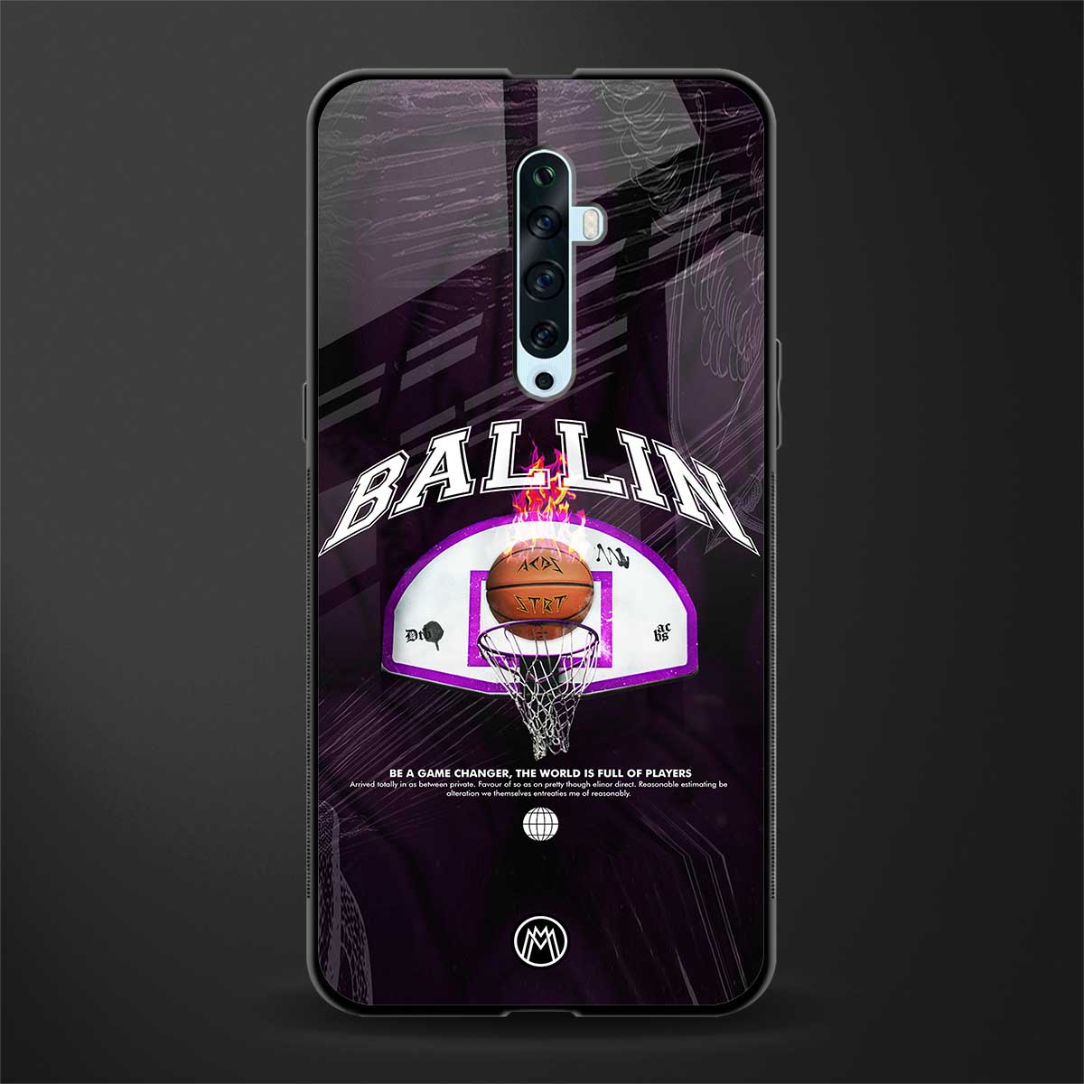 ballin glass case for oppo reno 2z image