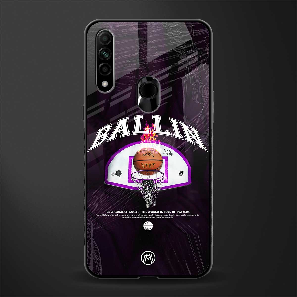 ballin glass case for oppo a31 image