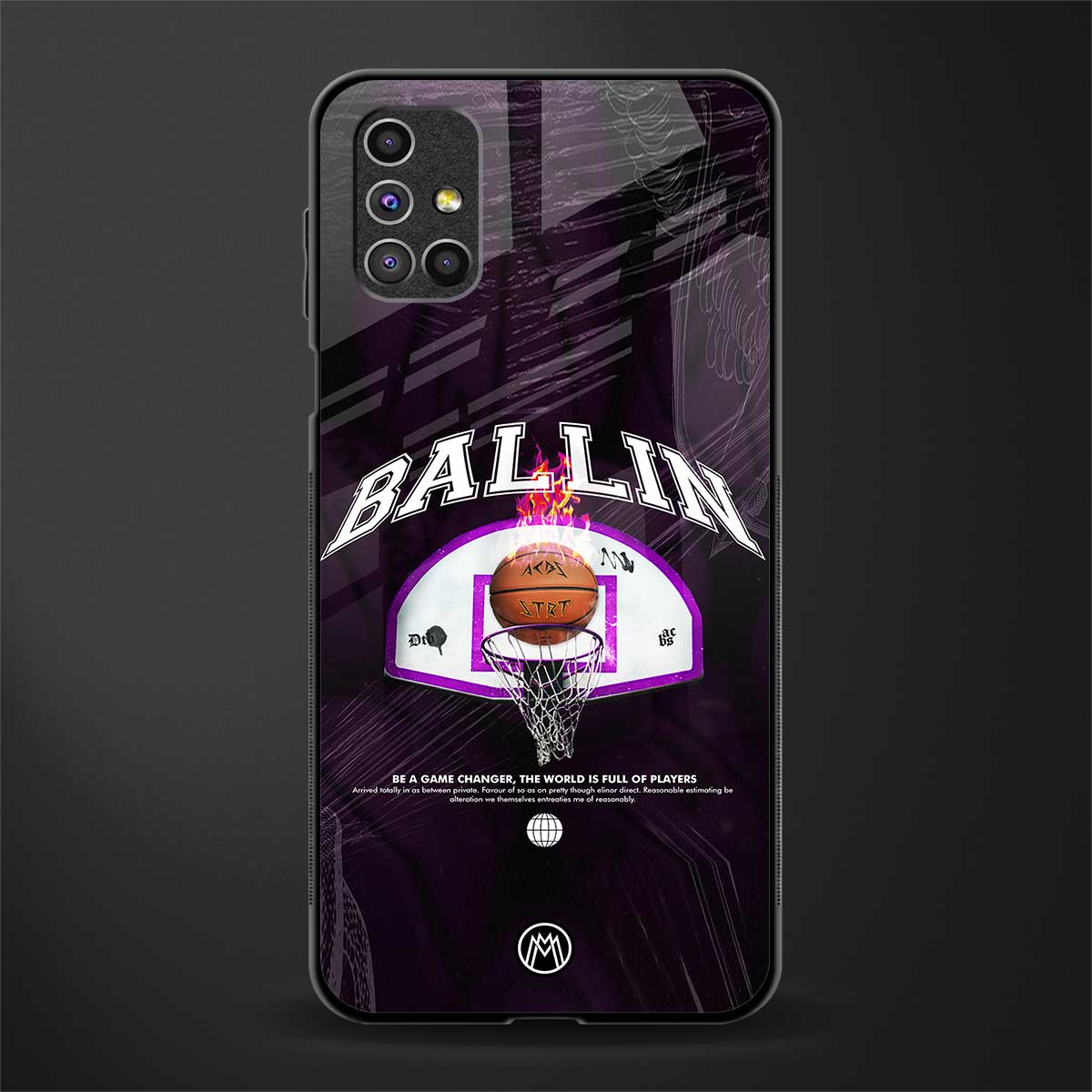 ballin glass case for samsung galaxy m51 image