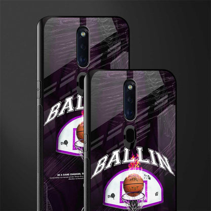 ballin glass case for oppo f11 pro image-2