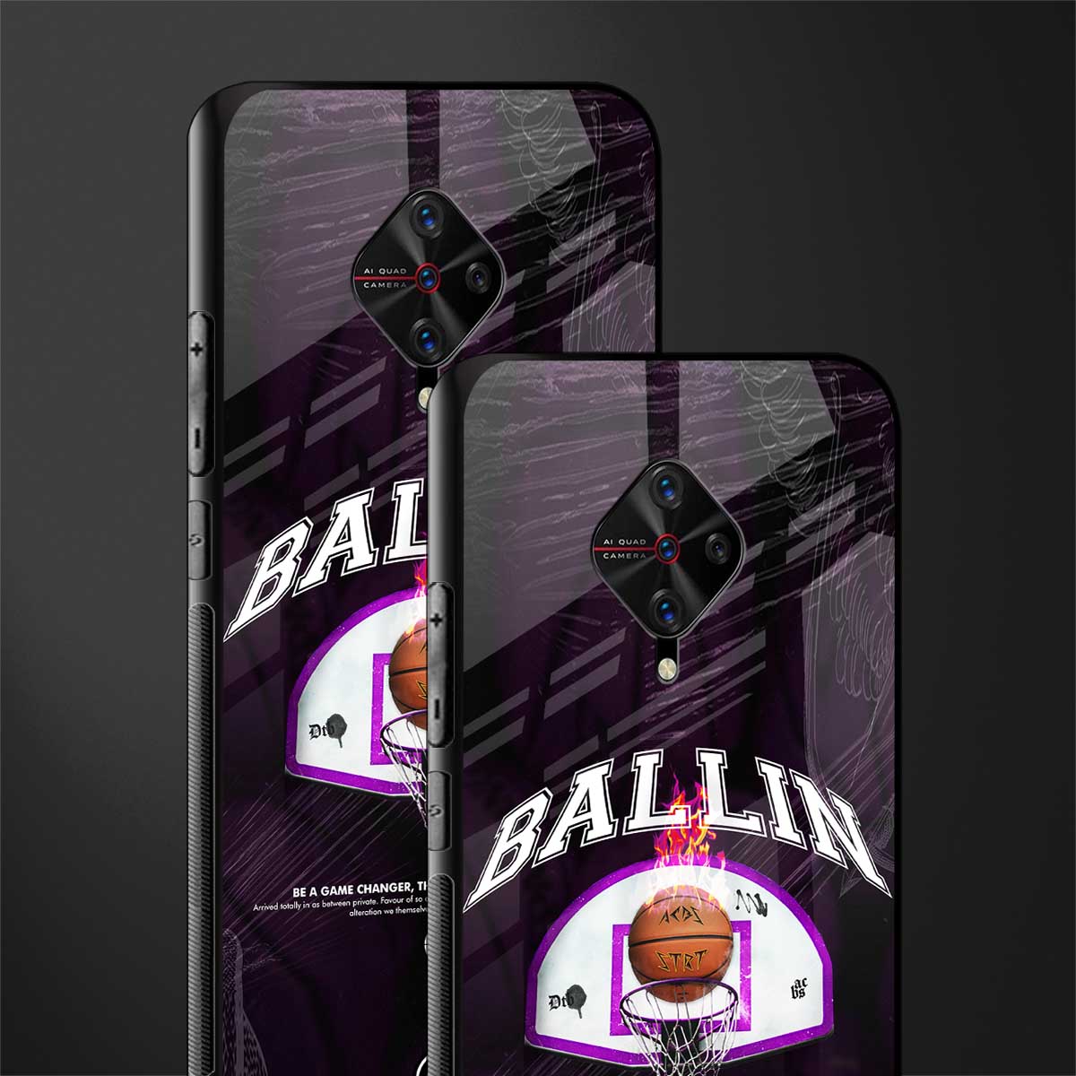 ballin glass case for vivo s1 pro image-2