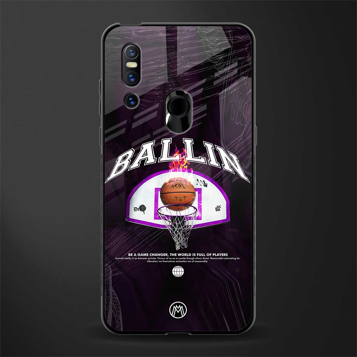 ballin glass case for vivo v15 image