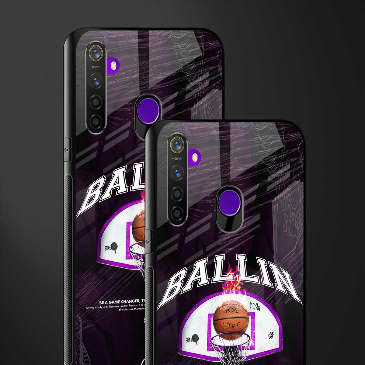 ballin glass case for realme 5 pro image-2