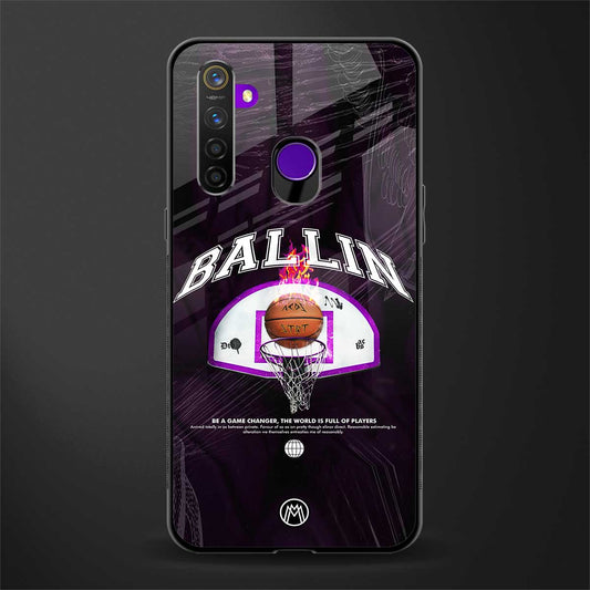 ballin glass case for realme 5 image