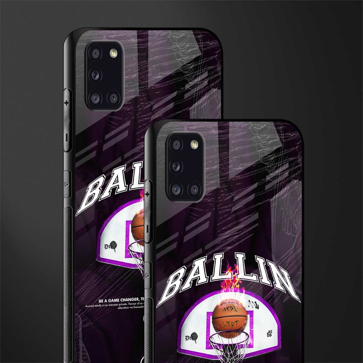 ballin glass case for samsung galaxy a31 image-2