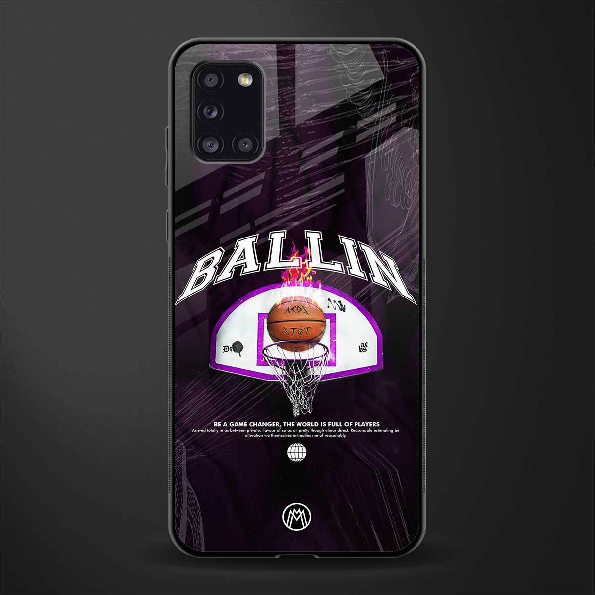 ballin glass case for samsung galaxy a31 image