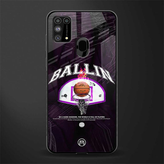 ballin glass case for samsung galaxy m31 image