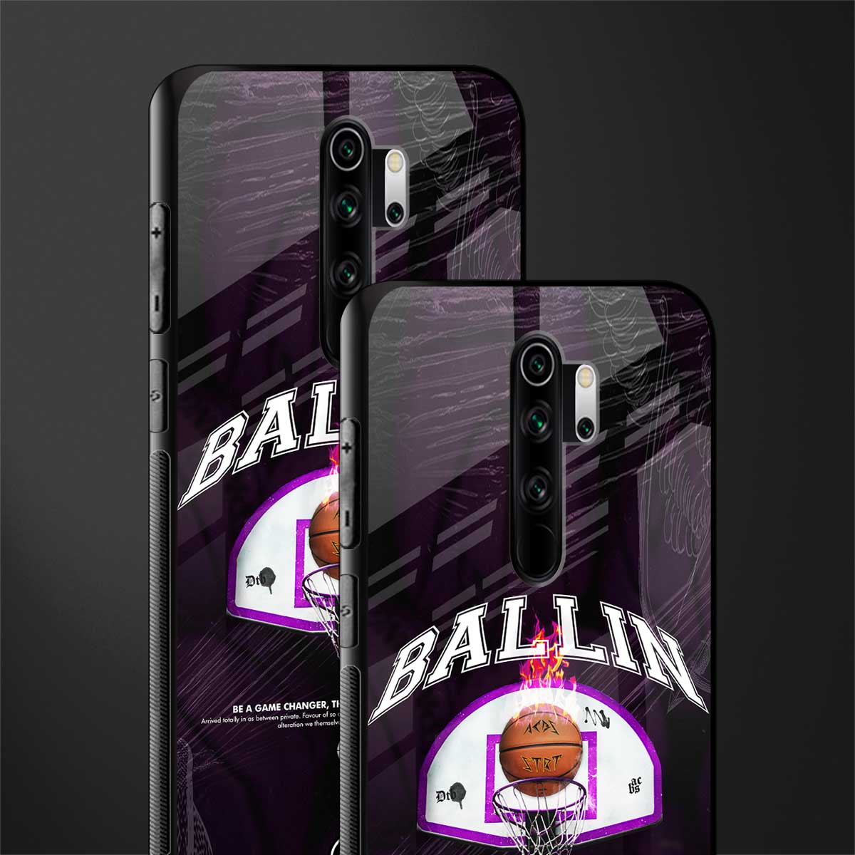 ballin glass case for redmi note 8 pro image-2