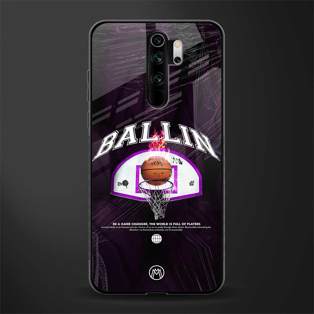 ballin glass case for redmi note 8 pro image