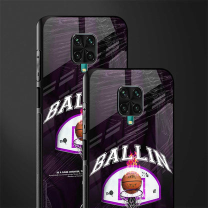 ballin glass case for redmi note 9 pro image-2