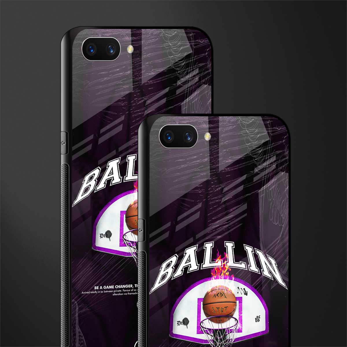 ballin glass case for oppo a3s image-2