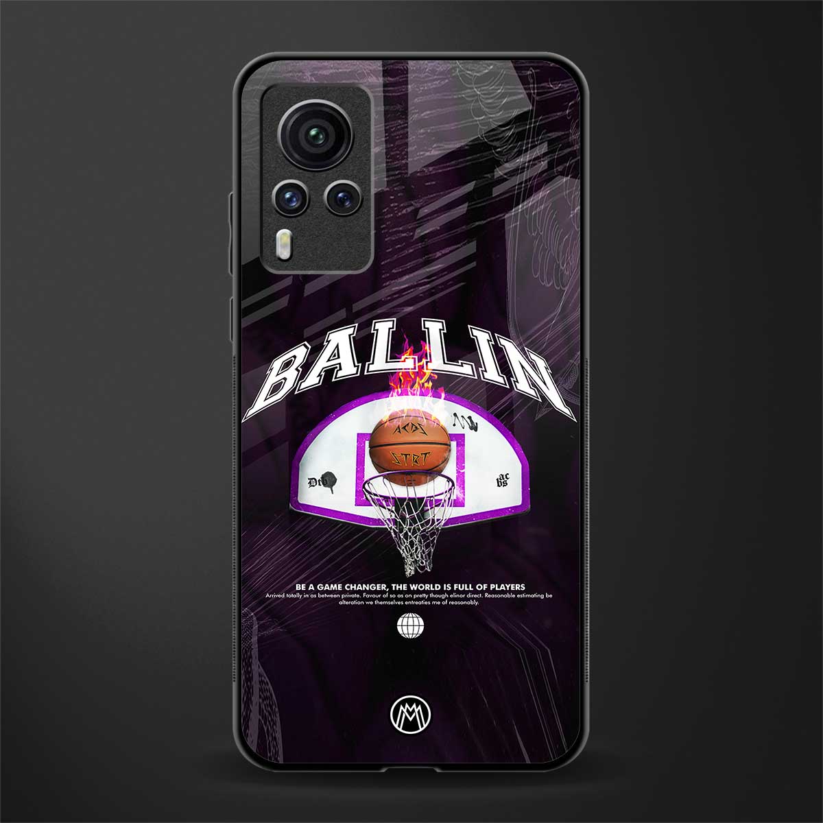 ballin glass case for vivo x60 pro image