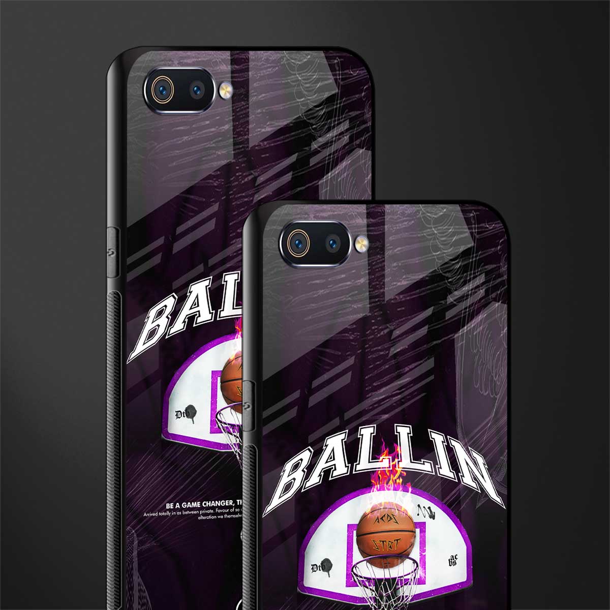 ballin glass case for oppo a1k image-2