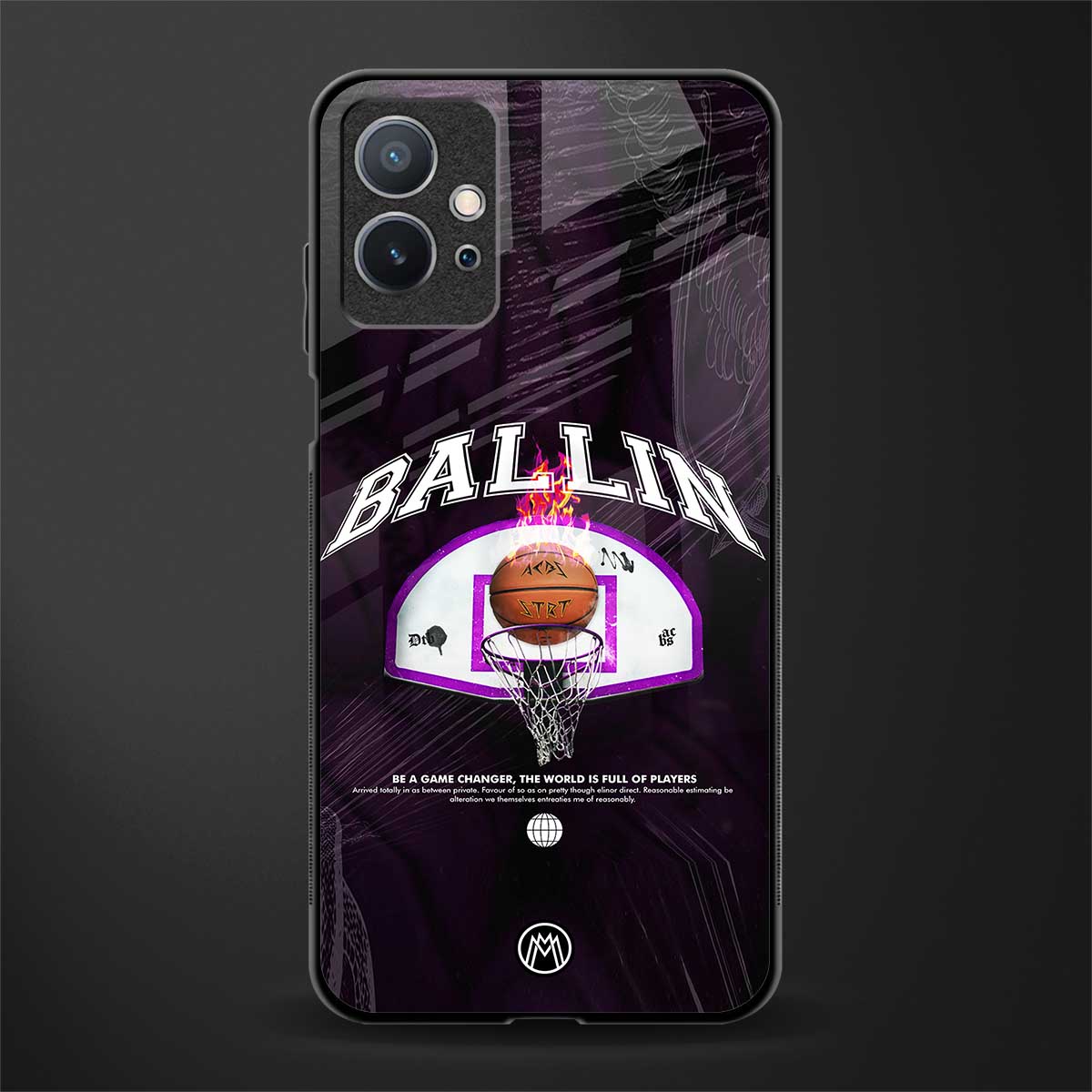 ballin glass case for vivo y75 5g image