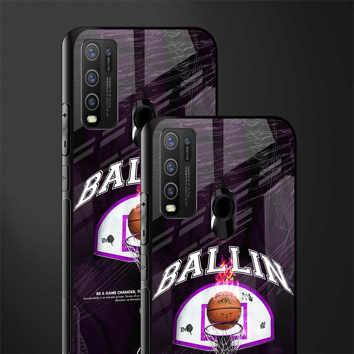ballin glass case for vivo y50 image-2