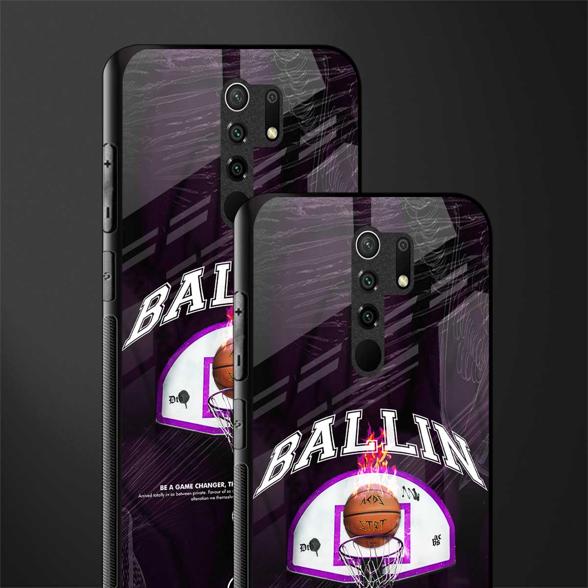ballin glass case for poco m2 image-2