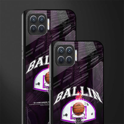 ballin glass case for oppo f17 image-2