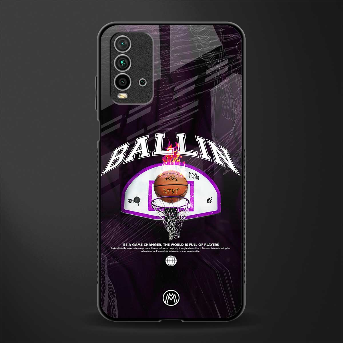 ballin glass case for redmi 9 power image