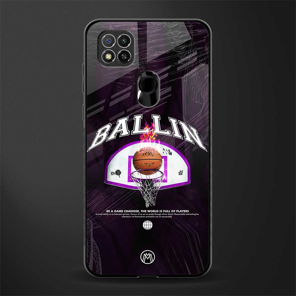 ballin glass case for redmi 9 image