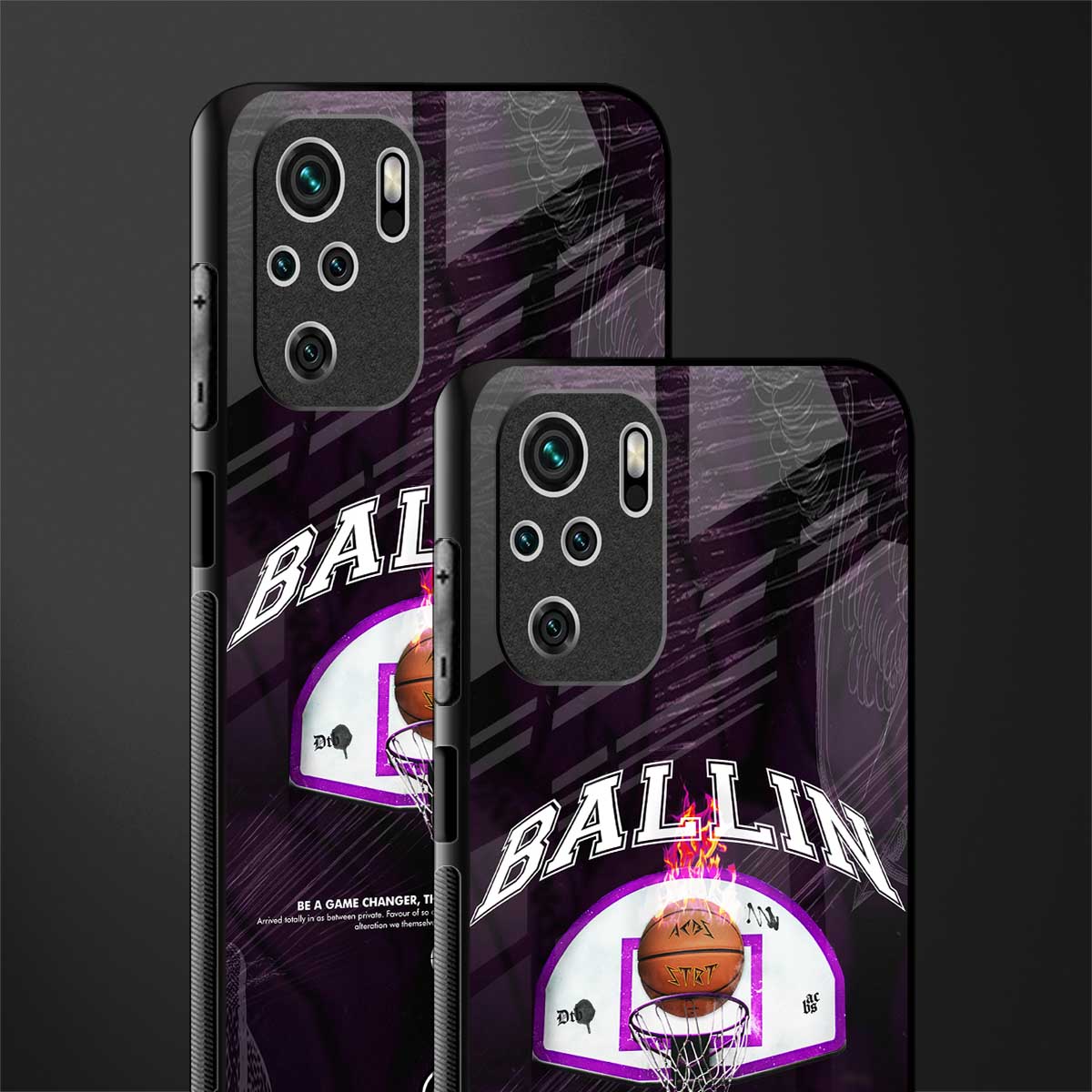 ballin glass case for redmi note 10 image-2