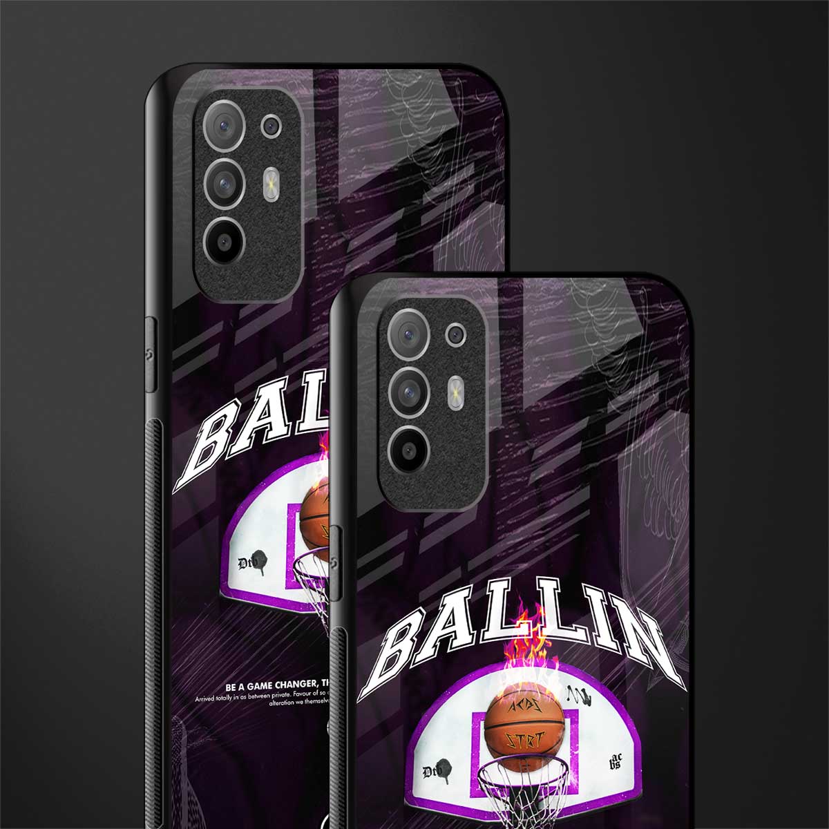 ballin glass case for oppo f19 pro plus image-2