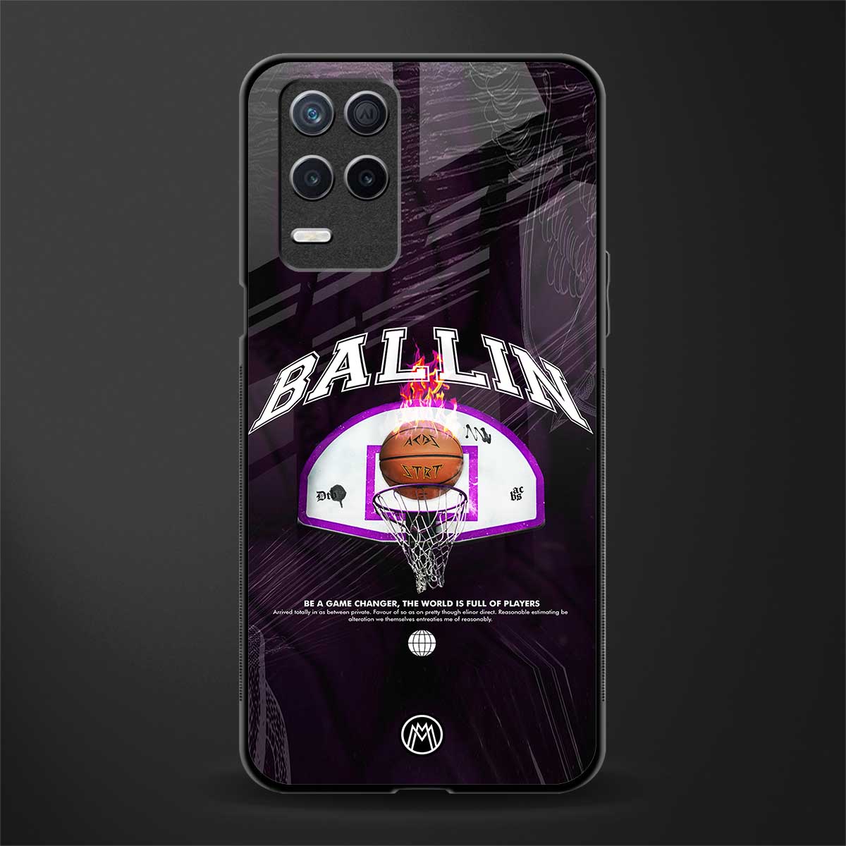 ballin glass case for realme 8s 5g image