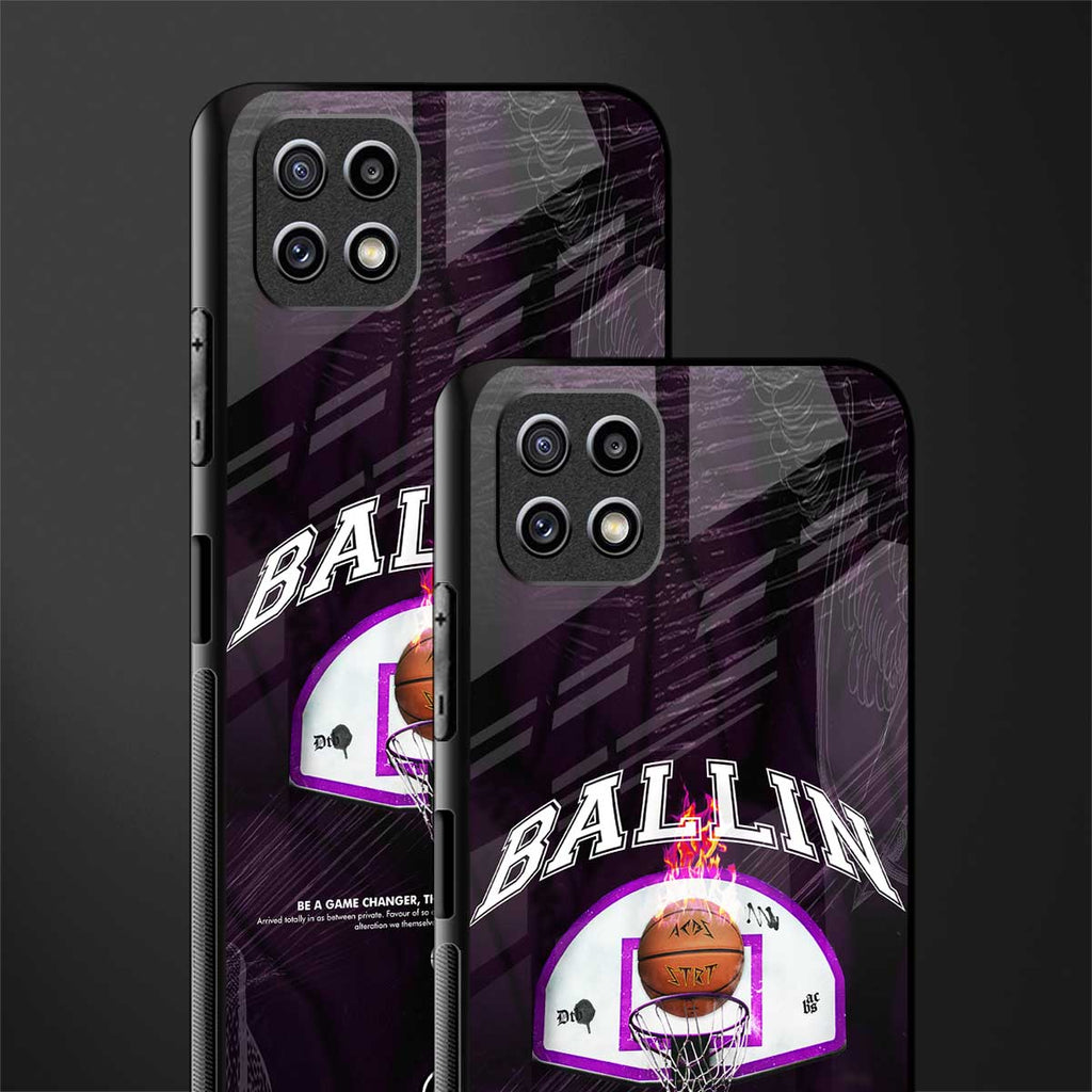 ballin glass case for samsung galaxy a22 5g image-2