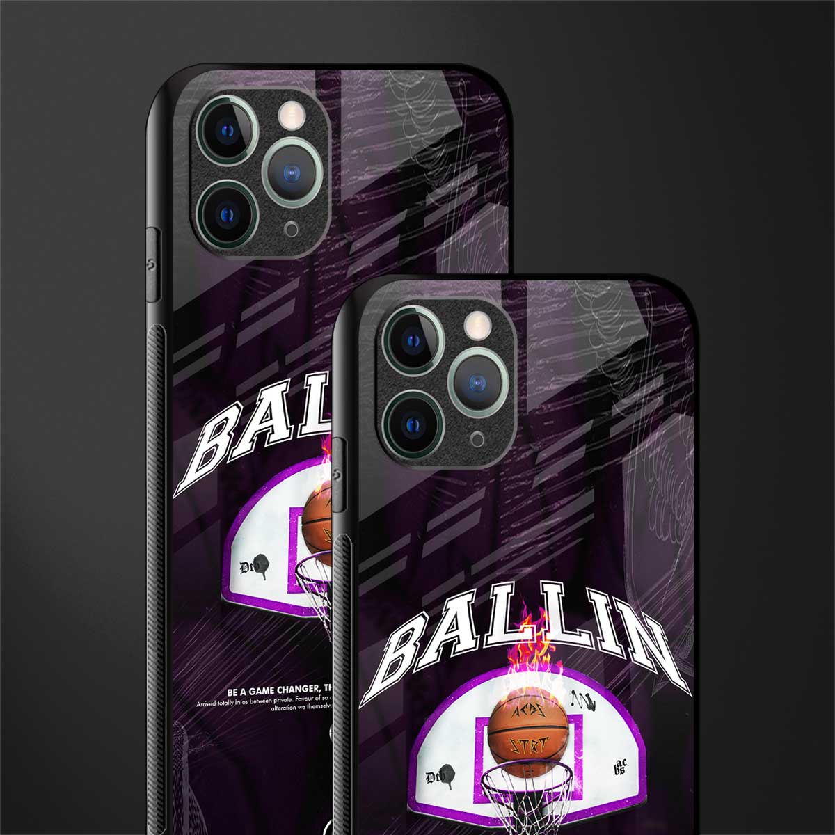 ballin glass case for iphone 11 pro image-2