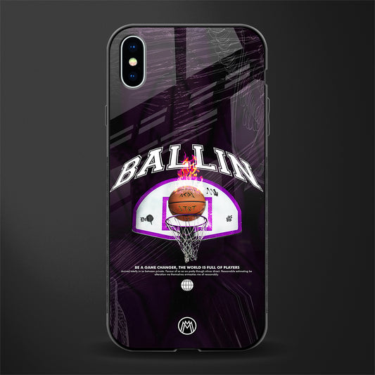 ballin glass case for iphone xs max image