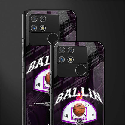 ballin back phone cover | glass case for realme narzo 50a