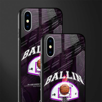 ballin glass case for iphone xs image-2