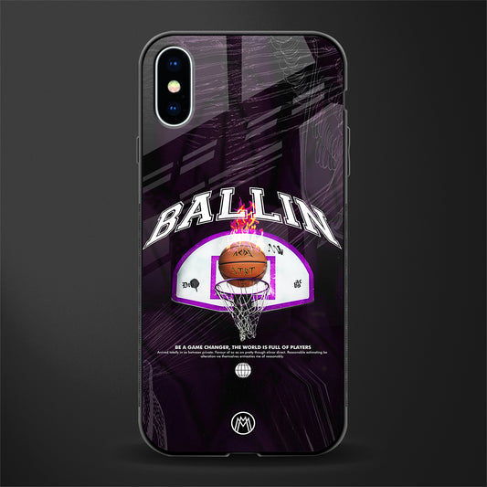 ballin glass case for iphone xs image
