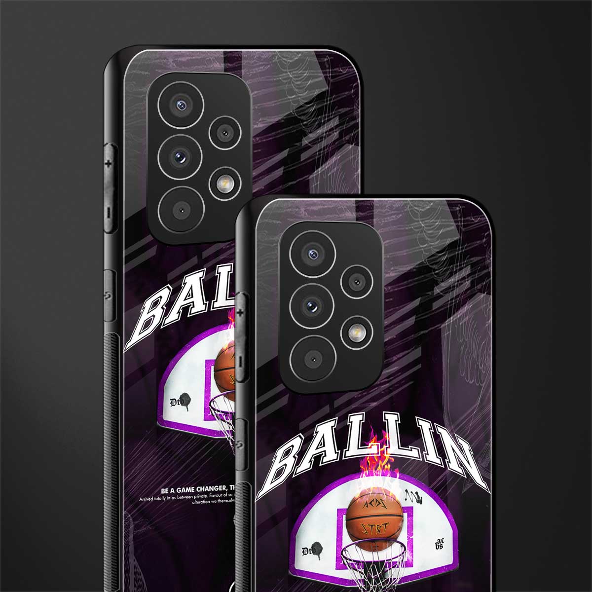 ballin back phone cover | glass case for samsung galaxy a73 5g