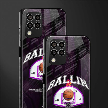 ballin back phone cover | glass case for samsung galaxy m33 5g