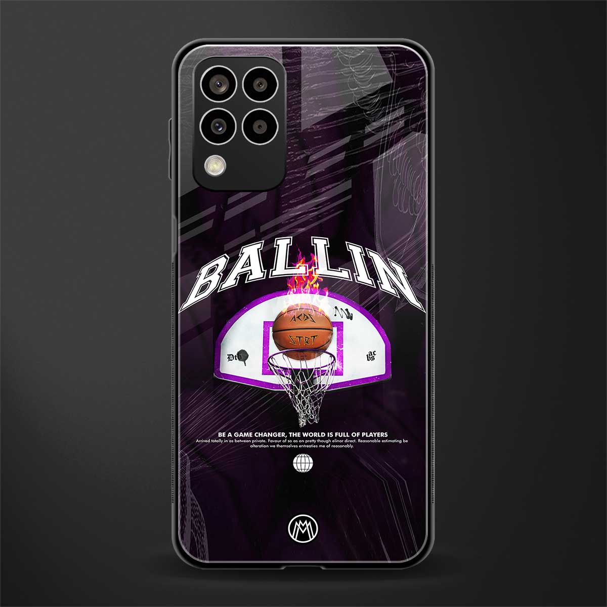 ballin back phone cover | glass case for samsung galaxy m33 5g