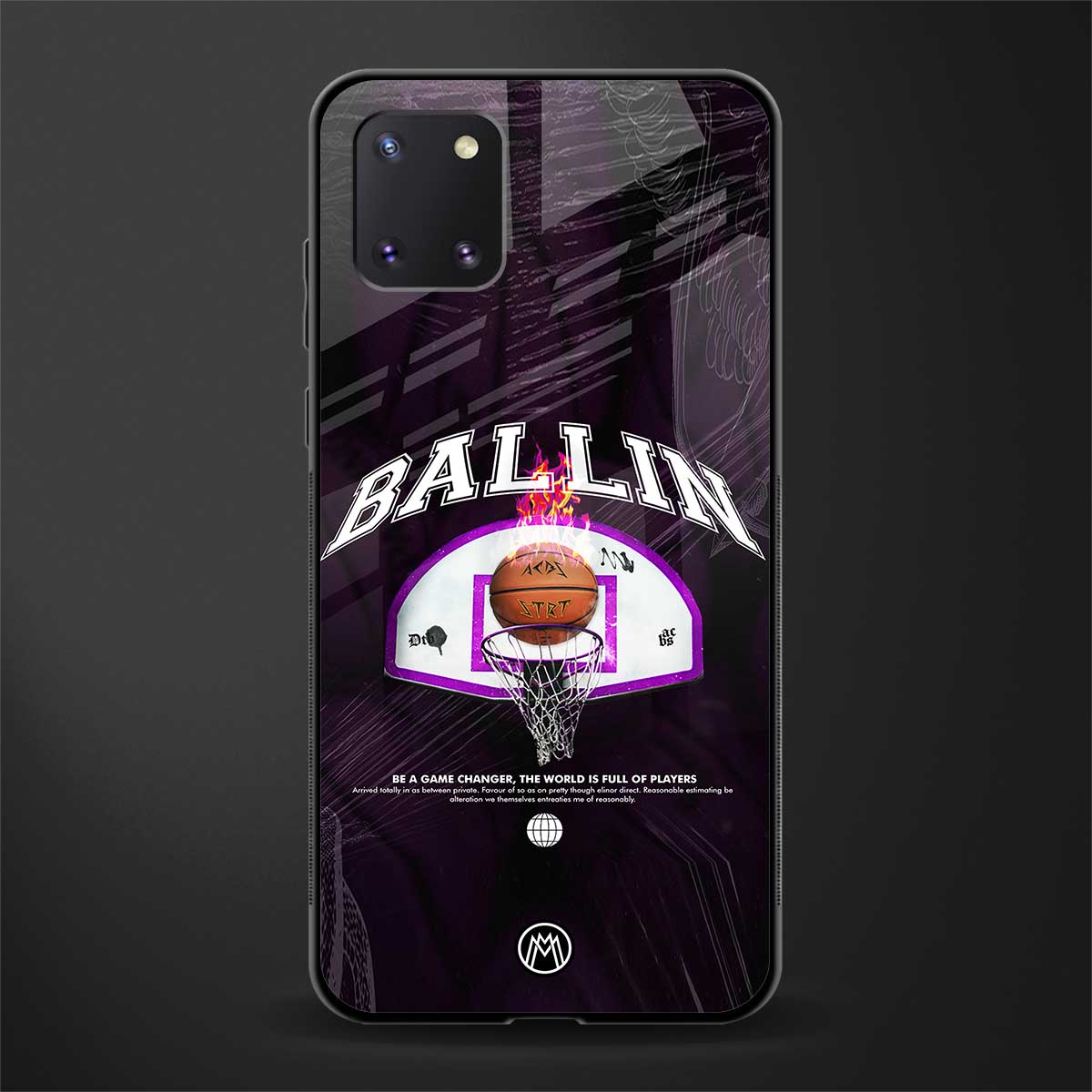 ballin glass case for samsung a81 image