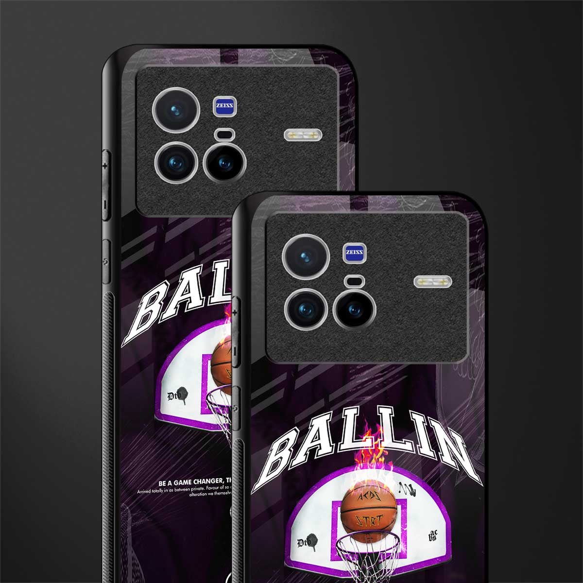 ballin glass case for vivo x80 image-2