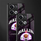 ballin back phone cover | glass case for oppo reno 8