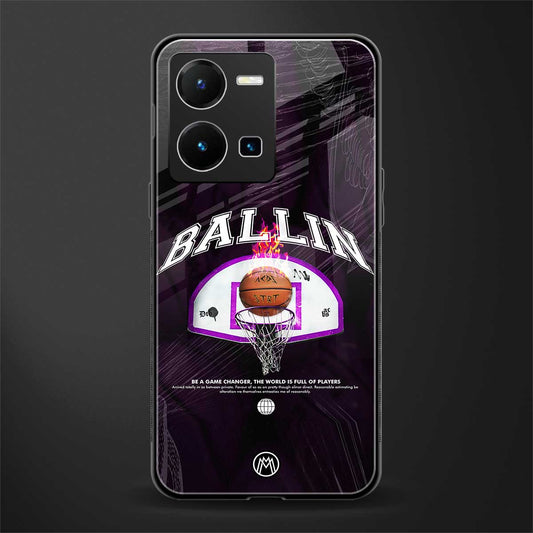 ballin back phone cover | glass case for vivo y35 4g