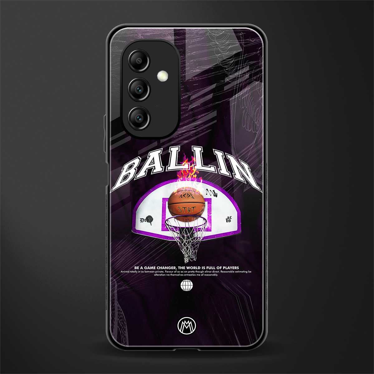 ballin back phone cover | glass case for samsung galaxy a14 5g