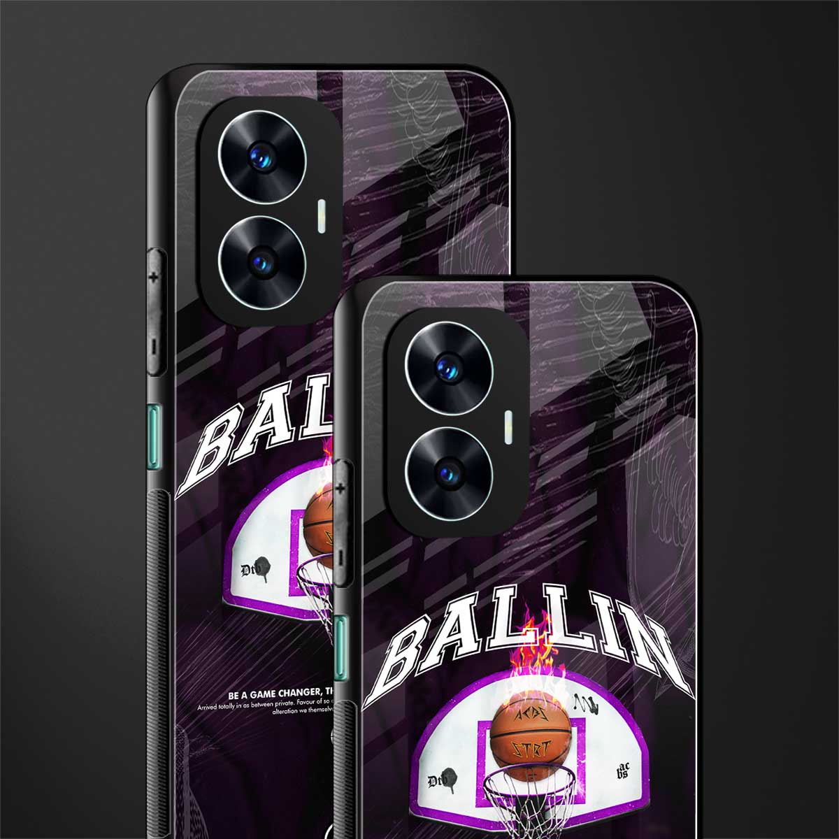 ballin back phone cover | glass case for realme c55