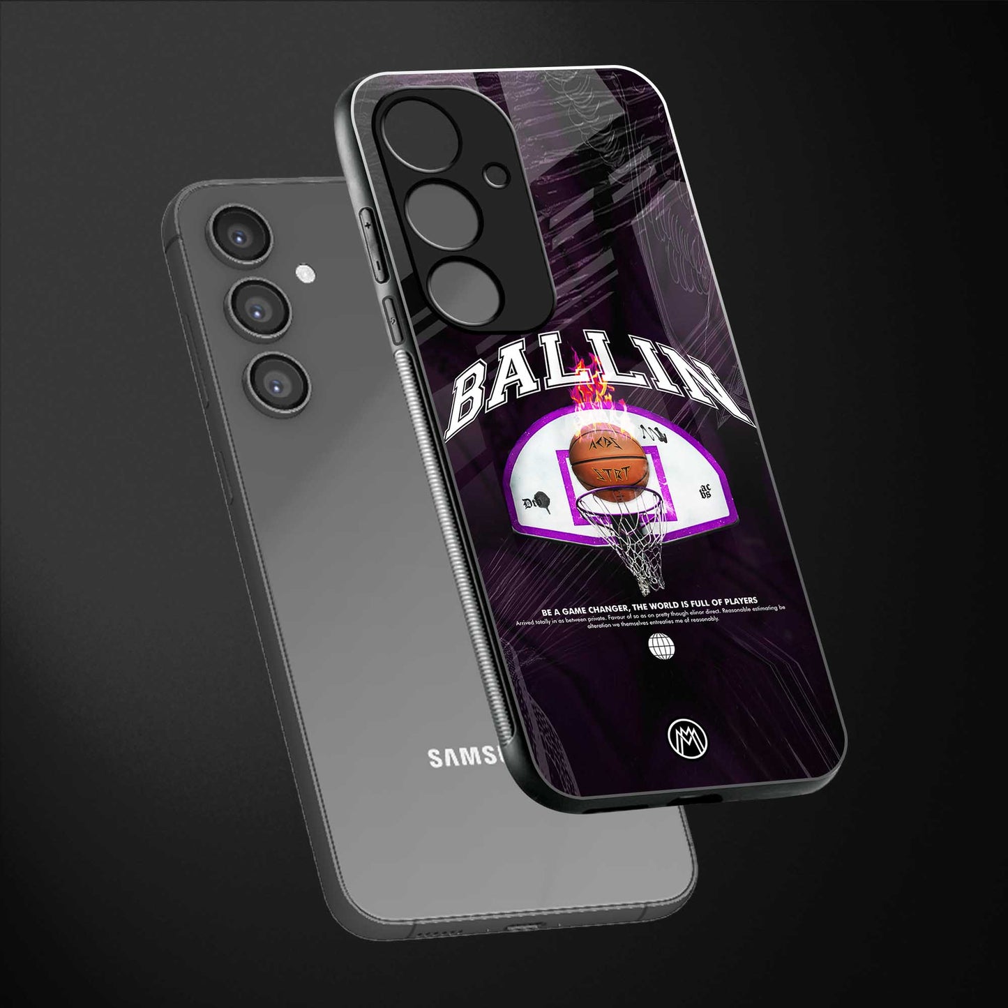 ballin back phone cover | glass case for samsung galaxy s23 fe 5g