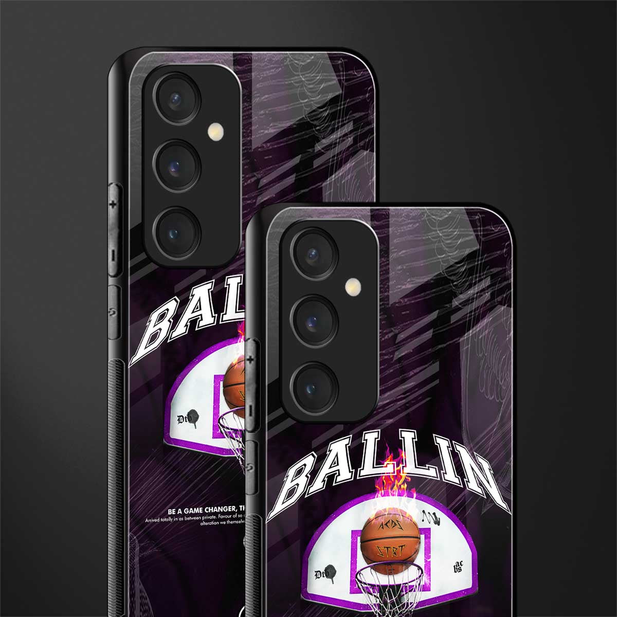 ballin back phone cover | glass case for samsung galaxy s23 fe 5g