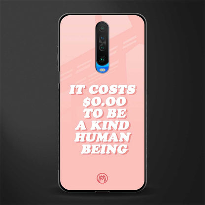 be a kind human being glass case for poco x2 image