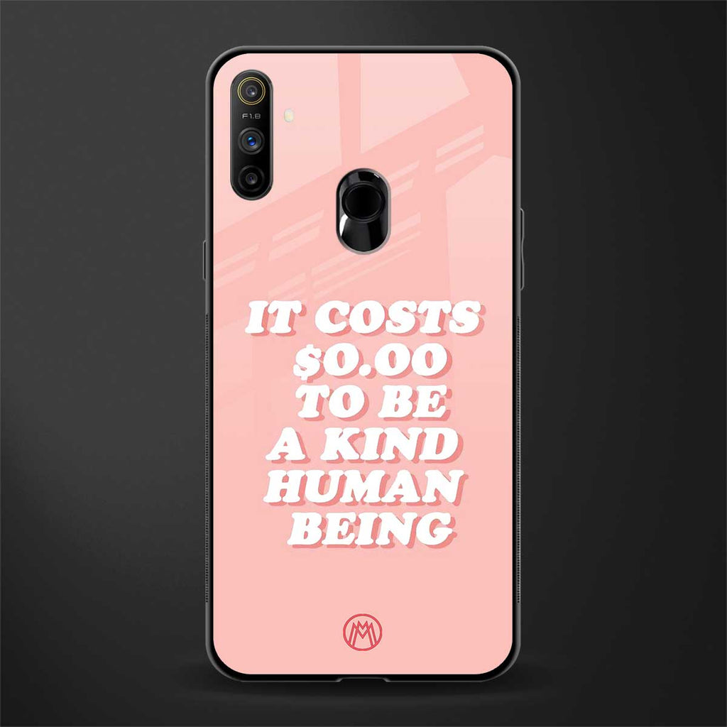 be a kind human being glass case for realme narzo 10a image