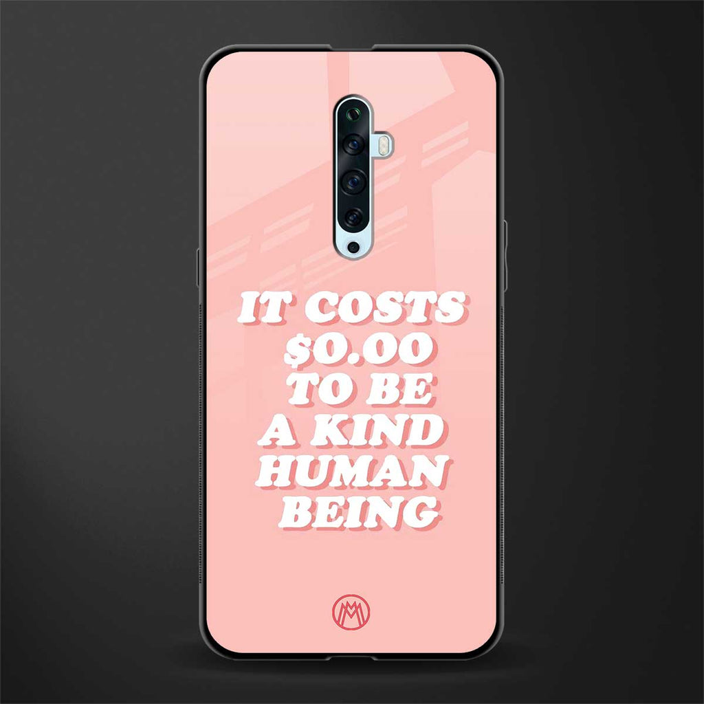 be a kind human being glass case for oppo reno 2z image